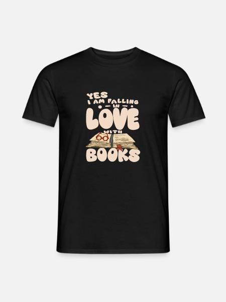 I Love Books - Book - Men's T-Shirt - black