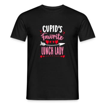 Valentinstag-Hemd, Amors Lieblings-Lunch-Lady - Männer T-Shirt - Schwarz - Vorne - AI Model Male 178 light (178cm)