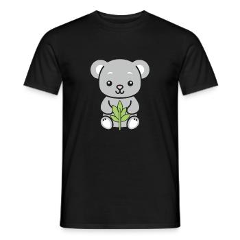 Bébé koala - T-shirt homme - noir - Devant - AI Model Male 178 light (178cm)