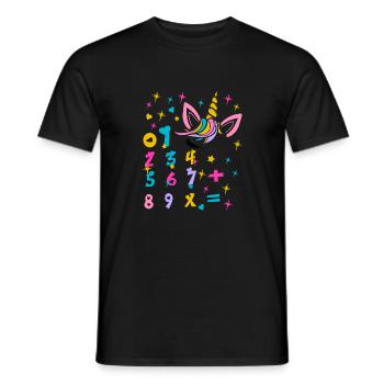 Numbers Day 2025 Math Dog Number Day Kids Gift - Men's T-Shirt - black - Front - AI Model Male 178 light (178cm)