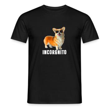 Incorgnito Lustiger Welsh Corgi Besitzer Hundeliebhaber - Männer T-Shirt - Schwarz - Vorne - AI Model Male 178 light (178cm)