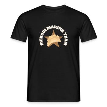 Pierogi Making Team Polish Pride Food Maker - Männer T-Shirt - Schwarz - Vorne - AI Model Male 178 light (178cm)