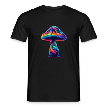 Champignon - T-shirt homme - noir - Devant - AI Model Male 178 light (178cm)
