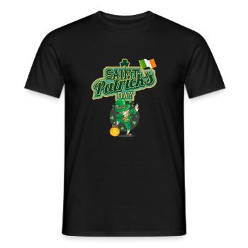 Fête de la Saint-Patrick - T-shirt homme - noir - Devant - AI Model Male 178 light (178cm)