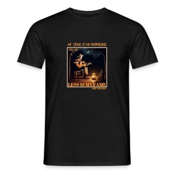 my song is everything - Men's T-Shirt - black - Front - AI Model Male 178 light (178cm)