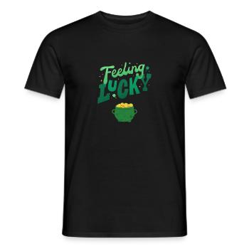 Lucky - Men's T-Shirt - black - Front - AI Model Male 178 light (178cm)