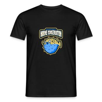 Marine Conservation - Men's T-Shirt - black - Front - AI Model Male 178 light (178cm)