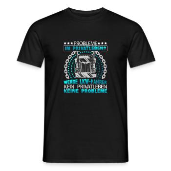 LKW Berufskraftfahrer LKW-Fahrer - Männer T-Shirt - Schwarz - Vorne - AI Model Male 178 light (178cm)