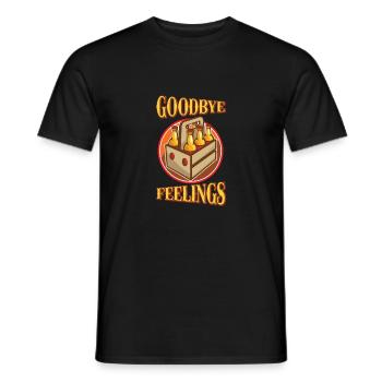 Auf Wiedersehen Lustiges Bier Sixpack Trinkwort - Männer T-Shirt - Schwarz - Vorne - AI Model Male 178 light (178cm)