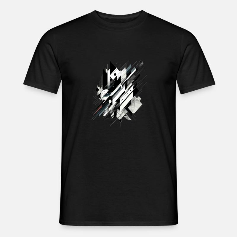 Moderne Abstrakte Kunst - Männer T-Shirt - Schwarz