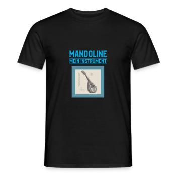 Mandoline Mein Instrument - Männer T-Shirt - Schwarz - Vorne - AI Model Male 178 light (178cm)