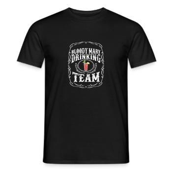 Bloody Mary Drinking Team Cocktail Boisson alcoolisée - T-shirt homme - noir - Devant - AI Model Male 178 light (178cm)