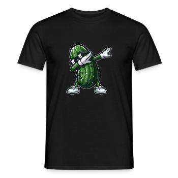 Dabbing Gurke Dab Gurke Dill Gurke Gurke Lustig - Männer T-Shirt - Schwarz - Vorne - AI Model Male 178 light (178cm)