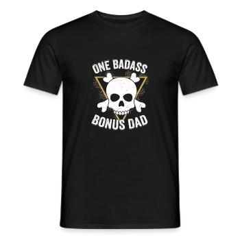 One Badass Bonus Dad Adoption Stepfather - Männer T-Shirt - Schwarz - Vorne - AI Model Male 178 light (178cm)