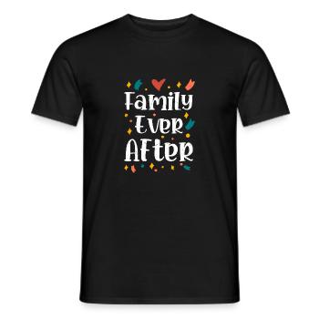 Family Ever After Adoption Adopt Family - Men's T-Shirt - black - Front - AI Model Male 178 light (178cm)