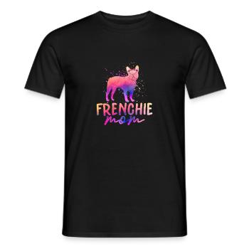Frenchie Mom Propriétaire de chien bouledogue français - T-shirt homme - noir - Devant - AI Model Male 178 light (178cm)
