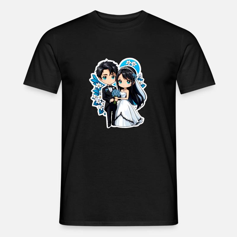Just Married - For Wedding - Men's T-Shirt - black