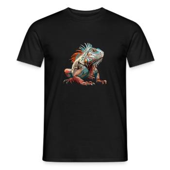 Iguane - T-shirt homme - noir - Devant - AI Model Male 178 light (178cm)