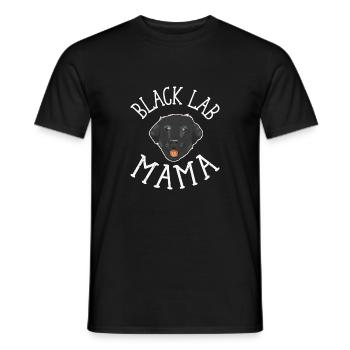 Black Lab Mama propriétaire Labrador Retriever - T-shirt homme - noir - Devant - AI Model Male 178 light (178cm)