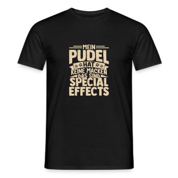 My Poodle Has No Quirks Master Dogs Dog Fr - Men's T-Shirt - black - Front - AI Model Male 178 light (178cm)