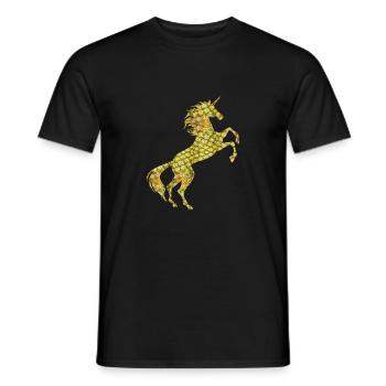 Licorne Ananas Symbole T-Shirt Plante Tropicale - T-shirt homme - noir - Devant - AI Model Male 178 light (178cm)