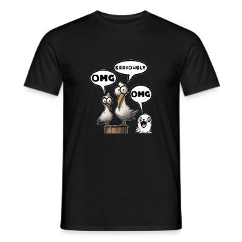 Omg vraiment cool wow - T-shirt homme - noir - Devant - AI Model Male 178 light (178cm)
