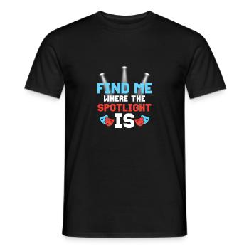 Find Me Where The Spotlight Is Theater Musical - Men's T-Shirt - black - Front - AI Model Male 178 light (178cm)