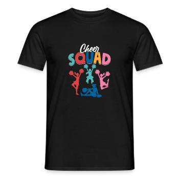 Cheer Squad Cheerleader Cheerleading - Men's T-Shirt - black - Front - AI Model Male 178 light (178cm)
