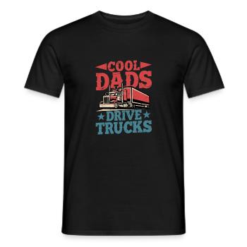 Cool Dads Drive Trucks Camionneur Camionnage - T-shirt homme - noir - Devant - AI Model Male 178 light (178cm)