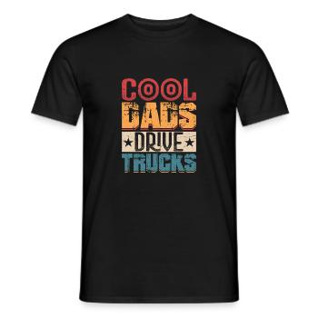 Cool Dads Drive Trucks Camionnage Camionneur - T-shirt homme - noir - Devant - AI Model Male 178 light (178cm)