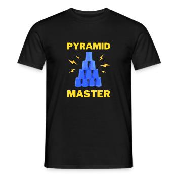 PCUP STAPELBECHER SPORTYRAMID MASTER - Männer T-Shirt - Schwarz - Vorne - AI Model Male 178 light (178cm)