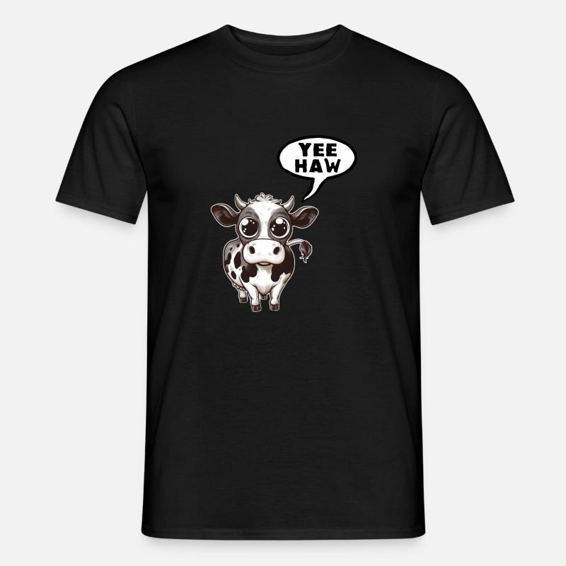 Yeehaw! - Männer T-Shirt - Schwarz