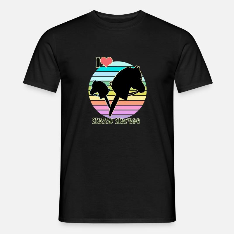 STECKENPFERDE - Männer T-Shirt - Schwarz