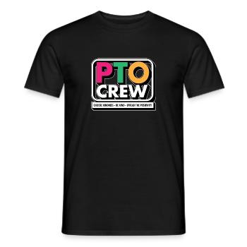 PTO Crew Parent Teacher Organization Équipe École - T-shirt homme - noir - Devant - AI Model Male 178 light (178cm)