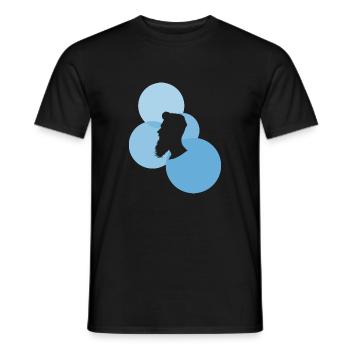 Poils du visage Moustache Moustache - T-shirt homme - noir - Devant - AI Model Male 178 light (178cm)