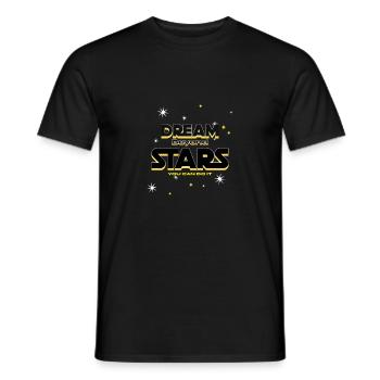 Dream beyond Stars - Men's T-Shirt - black - Front - AI Model Male 178 light (178cm)