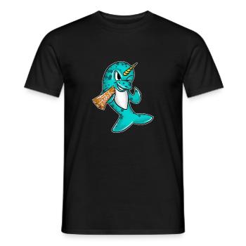 Pas une licorne Drôle Narval Créature des profondeurs Cool - T-shirt homme - noir - Devant - AI Model Male 178 light (178cm)
