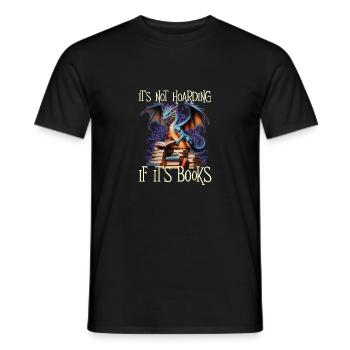 Ce n’est pas de la thésaurisation si ce sont des livres - Book Lover Read - T-shirt homme - noir - Devant - AI Model Male 178 light (178cm)