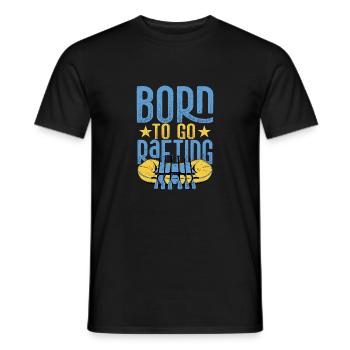 Born To Go Rafting Paddle - T-shirt homme - noir - Devant - AI Model Male 178 light (178cm)