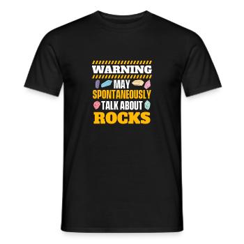 Spontan über Gestein sprechen - Geode Hunter - Männer T-Shirt - Schwarz - Vorne - AI Model Male 178 light (178cm)