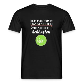 Un dicton drôle pour chaque femme et chaque homme - T-shirt homme - noir - Devant - AI Model Male 178 light (178cm)