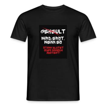 Il n’y a pas de pleurs - T-shirt homme - noir - Devant - AI Model Male 178 light (178cm)
