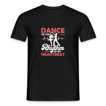 Danser au rythme de mon battement de cœur Musique latine Sa - T-shirt homme - noir - Devant - AI Model Male 178 light (178cm)