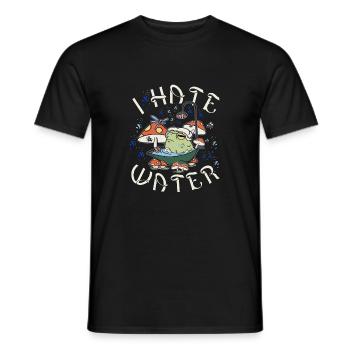 Water Saying - Men's T-Shirt - black - Front - AI Model Male 178 light (178cm)