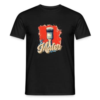 Tolle Maler Handwerker Design - Männer T-Shirt - Schwarz - Vorne - AI Model Male 178 light (178cm)