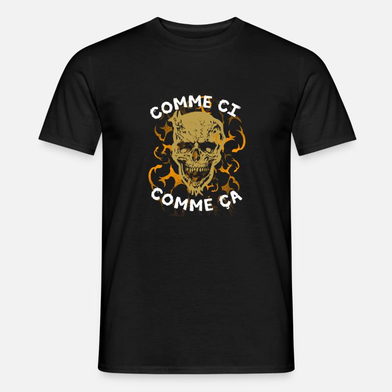 Comme ci comme ça Skull - Männer T-Shirt - Schwarz