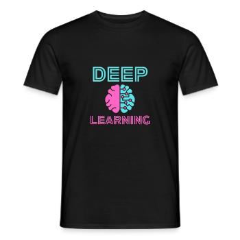 Deep Learning AI Neuronale Netze KI Data Scientist - Männer T-Shirt - Schwarz - Vorne - AI Model Male 178 light (178cm)
