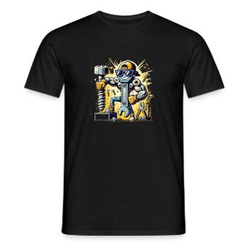 Do-it-yourselfers, mechanics and hobbyists - Men's T-Shirt - black - Front - AI Model Male 178 light (178cm)
