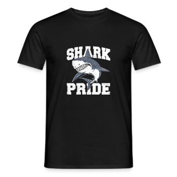 Shark Pride - Biologiste amoureux de la faune et de la mer - T-shirt homme - noir - Devant - AI Model Male 178 light (178cm)