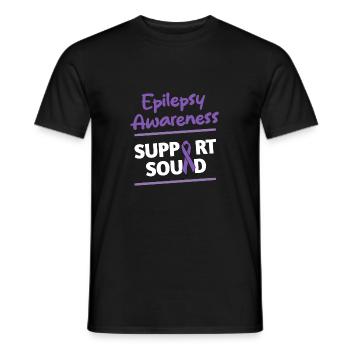 Epilepsy - Men's T-Shirt - black - Front - AI Model Male 178 light (178cm)